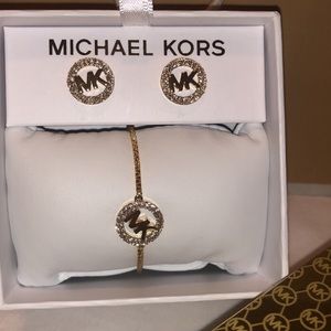 Michael Kors bracelet and earring set.